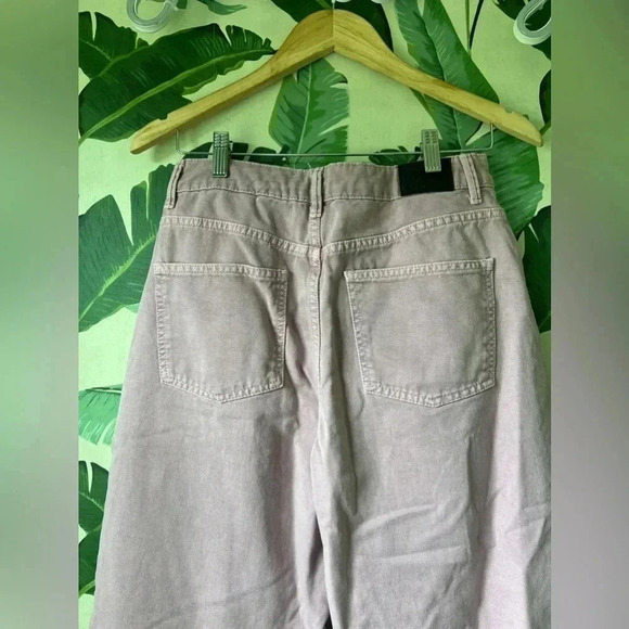 ASOS Berksha Women’s Lilac Purple Wide Leg Crop High Rise Jeans 8 - Picture 9 of 10